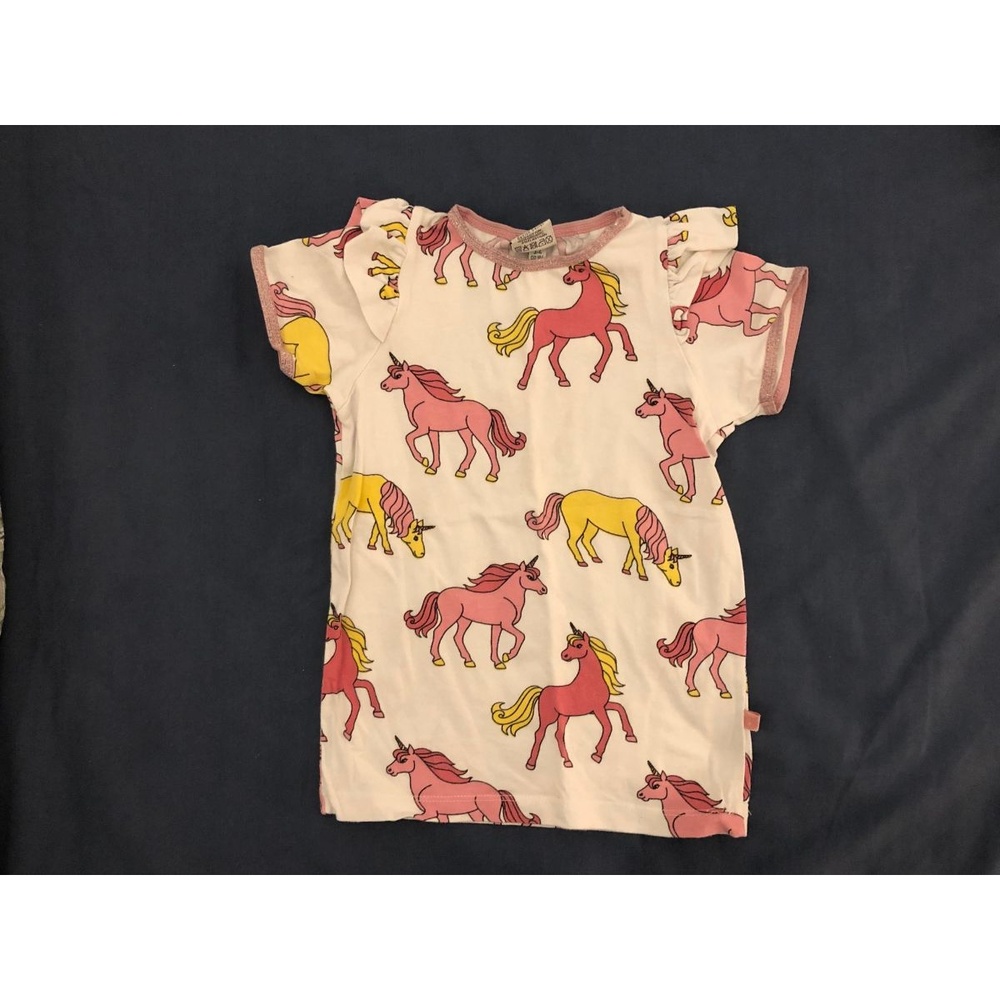 T-Shirt Girls' White EUC Unicorn Print